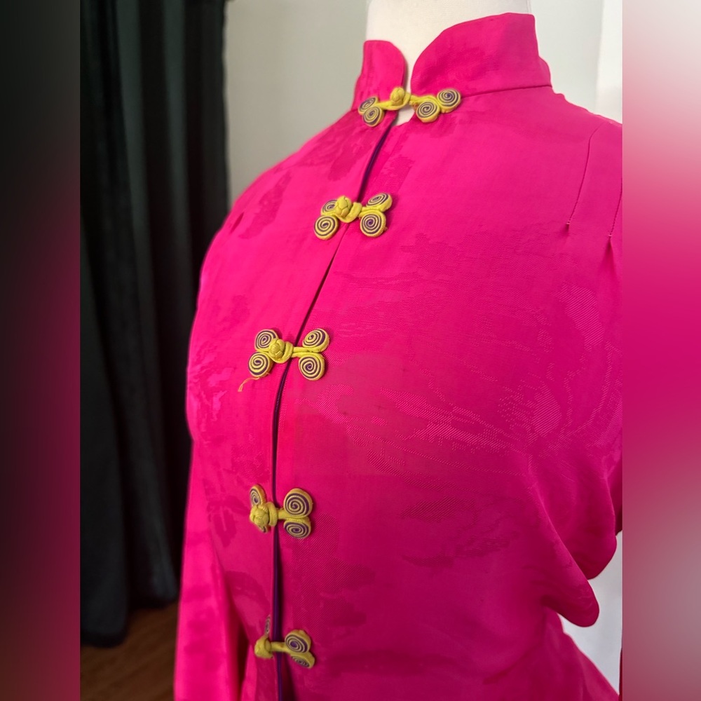 1940s silk pajama 5 piece set from Gump’s San Francisco - Picture 3 of 5